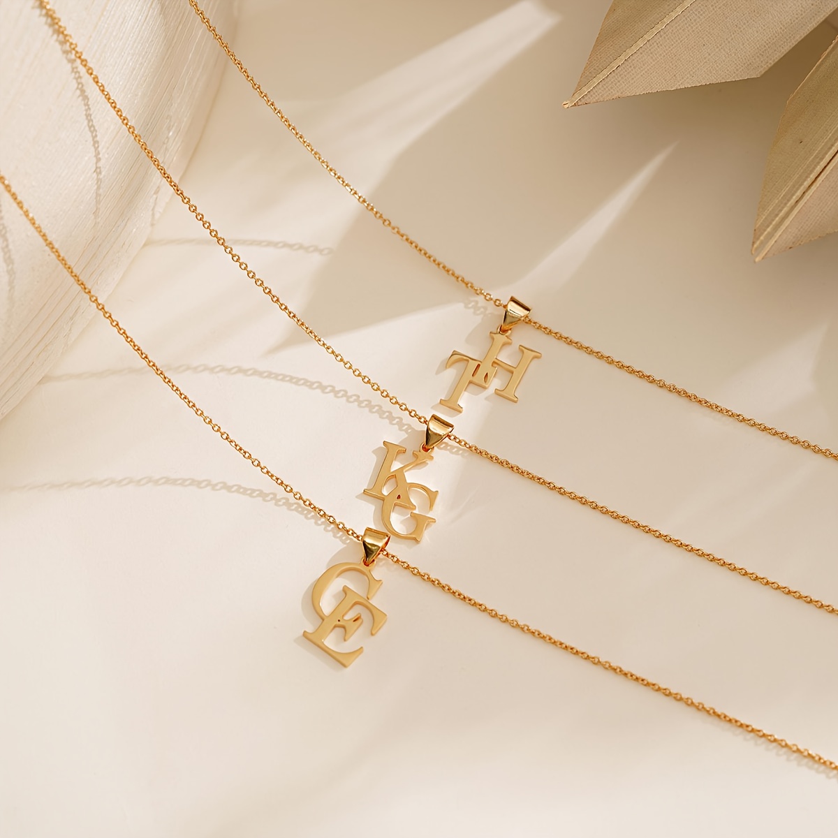 Personalized Double Letter Necklace, Exquisite Gift for Couples